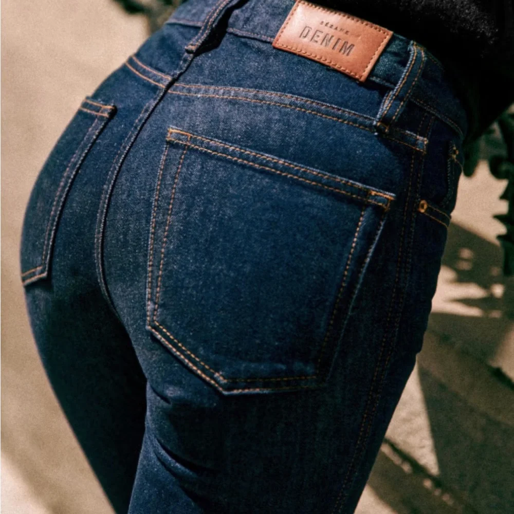 NWT Sezane Le Brut Sz. 30 Tall Jeans - Indigo - Picture 3 of 6